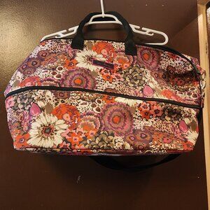 Vera Bradley Lighten Up Expandable XL Travel Bag Tote Rosewood